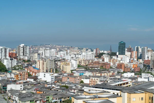 Panorama Och Stadslandskap Staden Med Blå Himmel Manizales Caldas Antioquia — Stockfoto