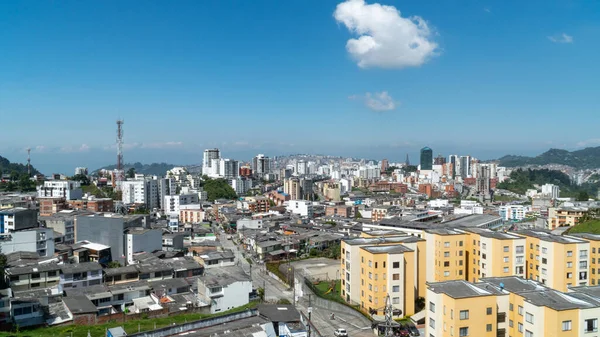 Панорама Міський Ландшафт Міста Блакитним Небом Манісалес Кальда Антіокія — стокове фото