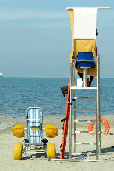 Chair Lifeguard Sea View Santa Marta Magdalena Colombia — Stock Photo, Image