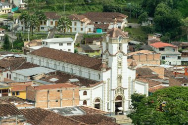 Salgar, Antioquia manzaralı manzara.