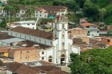 Salgar, Antioquia manzaralı manzara.