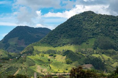 Jardin, Antioquia, Kolombiya manzaralı doğal manzara..