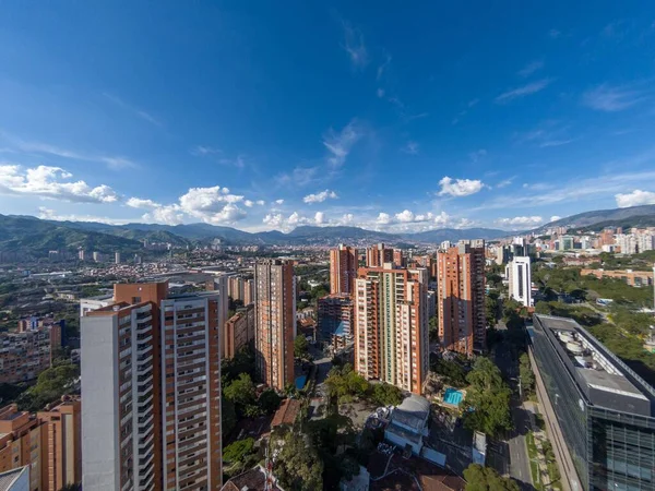 Medellin Antioquia Colombia December 2020 Panoramisch Landschap Met Uitzicht Poblado — Stockfoto