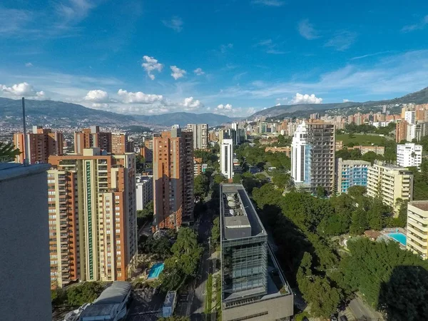Medellin Antioquia Colombie Décembre 2020 Paysage Panoramique Surplombant Poblado Depuis — Photo