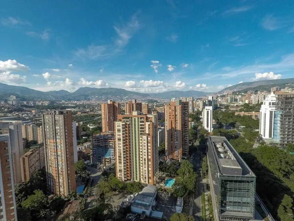 Medellín Antioquia Colômbia Dezembro 2020 Paisagem Panorâmica Com Vista Para — Fotografia de Stock