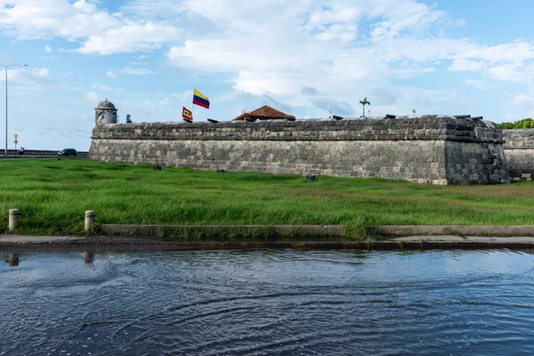 Cartagena Bolívar Kolumbie Listopadu 2021 Zdi Hradu San Felipe Zdech — Stock fotografie