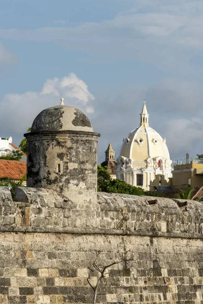 Castelo San Felipe Barajas Uma Fortificação Localizada Cidade Cartagena Das — Fotografia de Stock