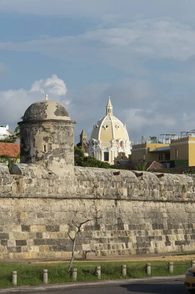 Hrad San Felipe Barajas Opevnění Nachází Městě Cartagena Indias Kolumbii — Stock fotografie