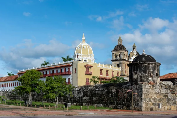 Cartagena Bolivar Kolumbia 2021 November San Pedro Claver Templom Építészete — Stock Fotó
