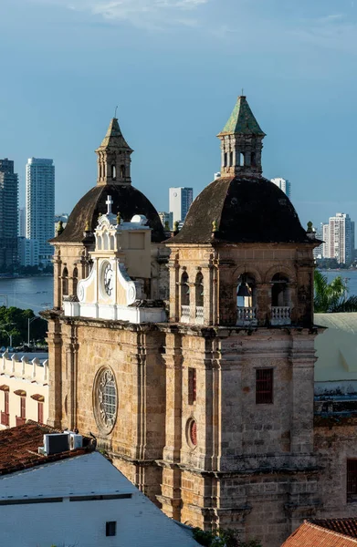 Cartagena Bolivar Colombia November 2021 Panoramic Landscape City View Blue — Stock Photo, Image