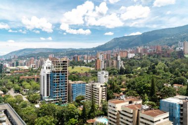 New York otelinden Poblado manzaralı panoramik manzara.