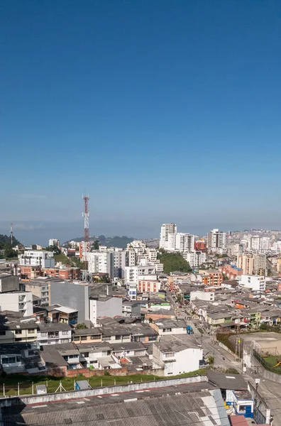 Paysage Panoramique Urbain Ville Manizales Ciel Bleu Manizales Caldas Colombie — Photo