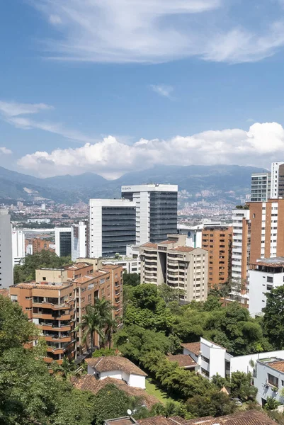Μεντεγίν Antioquia Κολομβία November 2019 Αστικό Τοπίο Κτίρια Και Γαλάζιο — Φωτογραφία Αρχείου