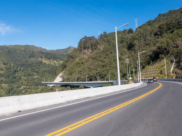 Východní Tunelová Krajina Modrou Oblohou Rionegro Antiokvia Kolumbie — Stock fotografie