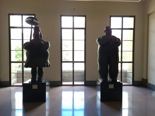 Skulpturen Von Fernando Botero Museum Von Antioquia Medellin Antioquia Kolumbien — Stockfoto