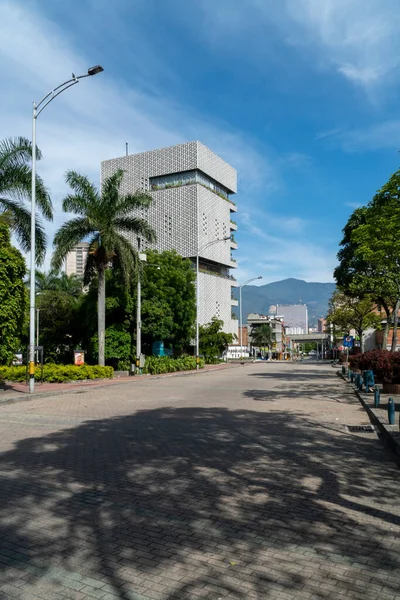 Medellin Antioquia Colombie Juillet 2020 Bâtiment Edu Dans Parc San — Photo
