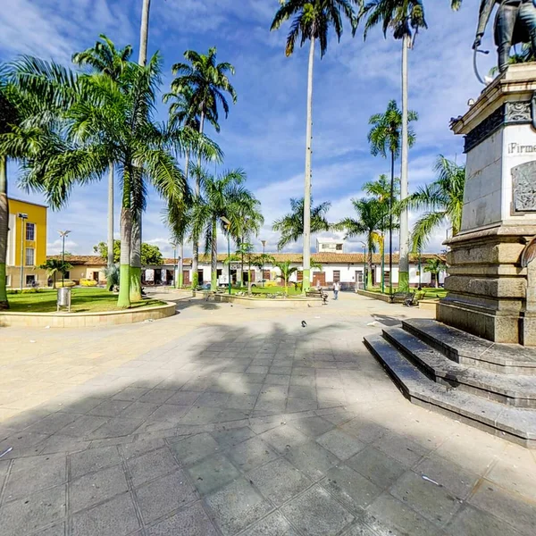 Bucaramanga Santander Colombia 2020年7月27日 哥伦比亚桑坦德Bucaramanga市的城市景观及其建筑和棕榈树 — 图库照片