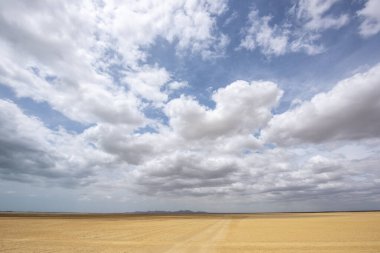 Cabo de la Vela 'daki Carrizal Çölü. Guajira, Kolombiya.