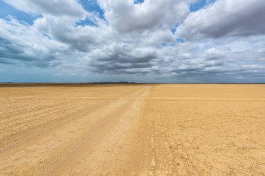 Cabo de la Vela 'daki Carrizal Çölü. Guajira, Kolombiya.