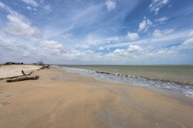 Baha Portete 'deki sahil manzarası doğal ulusal park. Guajira, Kolombiya.