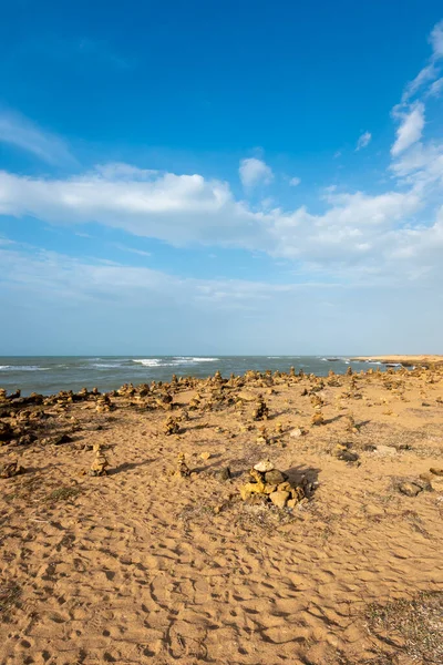 Punta Gallinas plaj manzarası Guajira, Kolombiya.