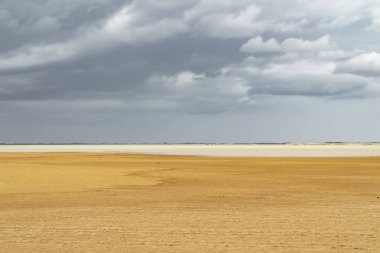 Cabo de la vela, Guajira 'da çorak bir manzara. Kolombiya.