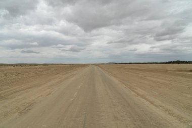 Cabo de la vela, Guajira 'da çorak bir manzara. Kolombiya.