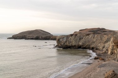 Kolombiya, Guajira 'daki Cabo de la Vela plaj manzarası.