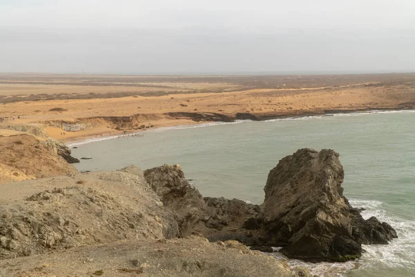 stock image Guajira, Riohacha, Colombia. March 4, 2020: Cabo de la vela, Sugar Pylon.