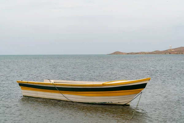 Paisagem Barco Mar Guajira Colômbia — Fotografia de Stock