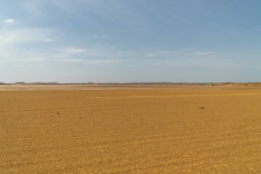 Güneşli bir günde panoramik manzara, Cabo de la Vela plajı. Guajira, Kolombiya.