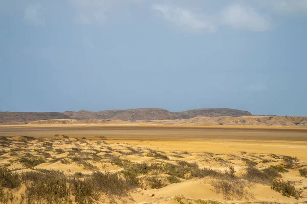 Panoramalandschaft Sonnigen Tagen Strand Von Cabo Vela — Stockfoto
