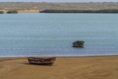 Punta Gallinas sahilindeki Panoramik Manzara. 