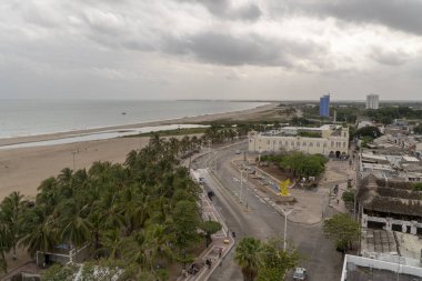 Nicols de Federman parkının panoramiği. Riohacha, Guajira, Kolombiya