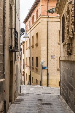 Segovia, Espaa. 28 Nisan 2022: Segovia 'da sgraffito tekniği ile mimarlık ve cephe.