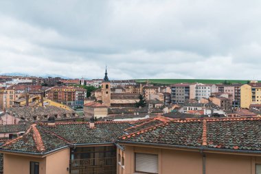 Romanesque church of San Milln and panoramic landscape overlooking the city.