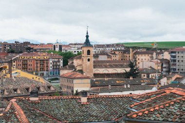 Romanesque church of San Milln and panoramic landscape overlooking the city.
