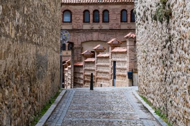 Segovia, Espaa. April 28, 2022: Famous Segovia walls and architecture view.