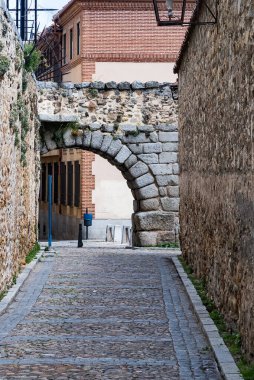 Segovia, Espaa. April 28, 2022: Famous Segovia walls and architecture view.