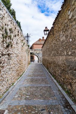 Segovia, Espaa. April 28, 2022: Famous Segovia walls and architecture view.