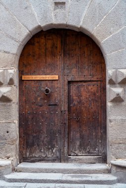 Segovia, Espaa. April 28, 2022: Doors of houses in the city. Wooden doors.