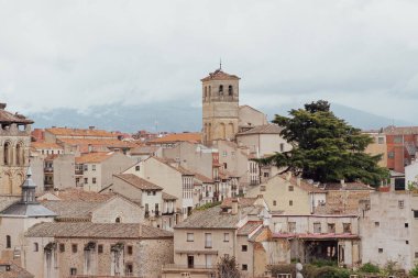 Segovia, Espaa. April 28, 2022: Panoramic landscape in the city with a view of the houses.