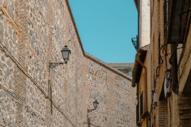 Toledo, Espaa. April 29, 2022: Houses and architecture of the alleys of the city.