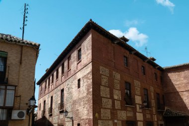 Toledo, Espaa. April 29, 2022: Facade of the cathedral of Toledo with blue sky.