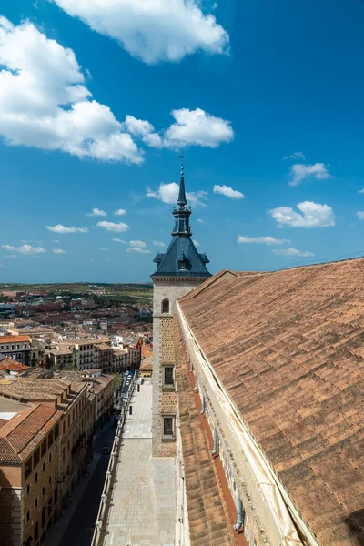 Toledo Spain April 2022 Toledo Cathedral Blue Sky Panoramic City — 스톡 사진