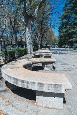 Madrid, Spain. April 5, 2022: El prado, area of the museum in Madrid.
