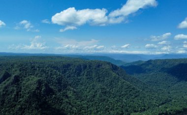 Nature landscape with ocean view and blue sky in Queensland, Australia.