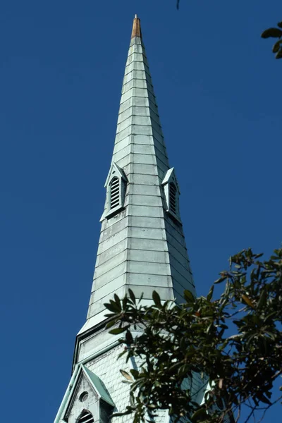 米国ジョージア州サバンナ 2022年12月2日 ウェズリー記念碑 ユナイテッド メソジスト教会 — ストック写真