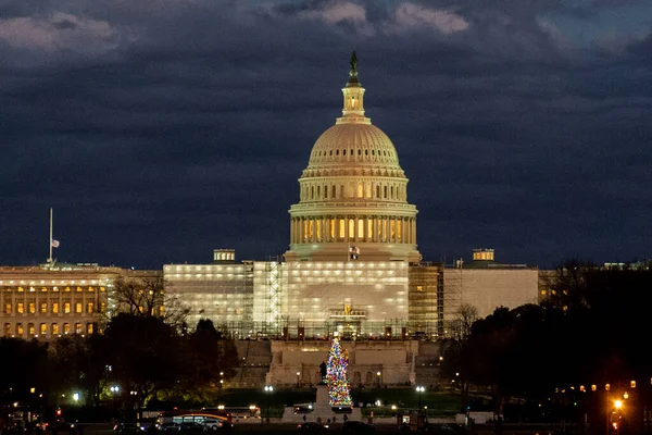 Washington Spojené Státy Listopadu 2022 Kapitol Spojených Států Krásná Modrá — Stock fotografie