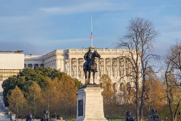 Waszyngton Stany Zjednoczone Listopada 2022 Posąg Jeździecki Kapitolu Stanów Zjednoczonych — Zdjęcie stockowe